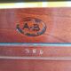 Bureau d’appoint vintage en bois massif – Ateliers Berniolles (Réf. 386)