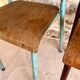 Set of 4 mismatched old school style chairs