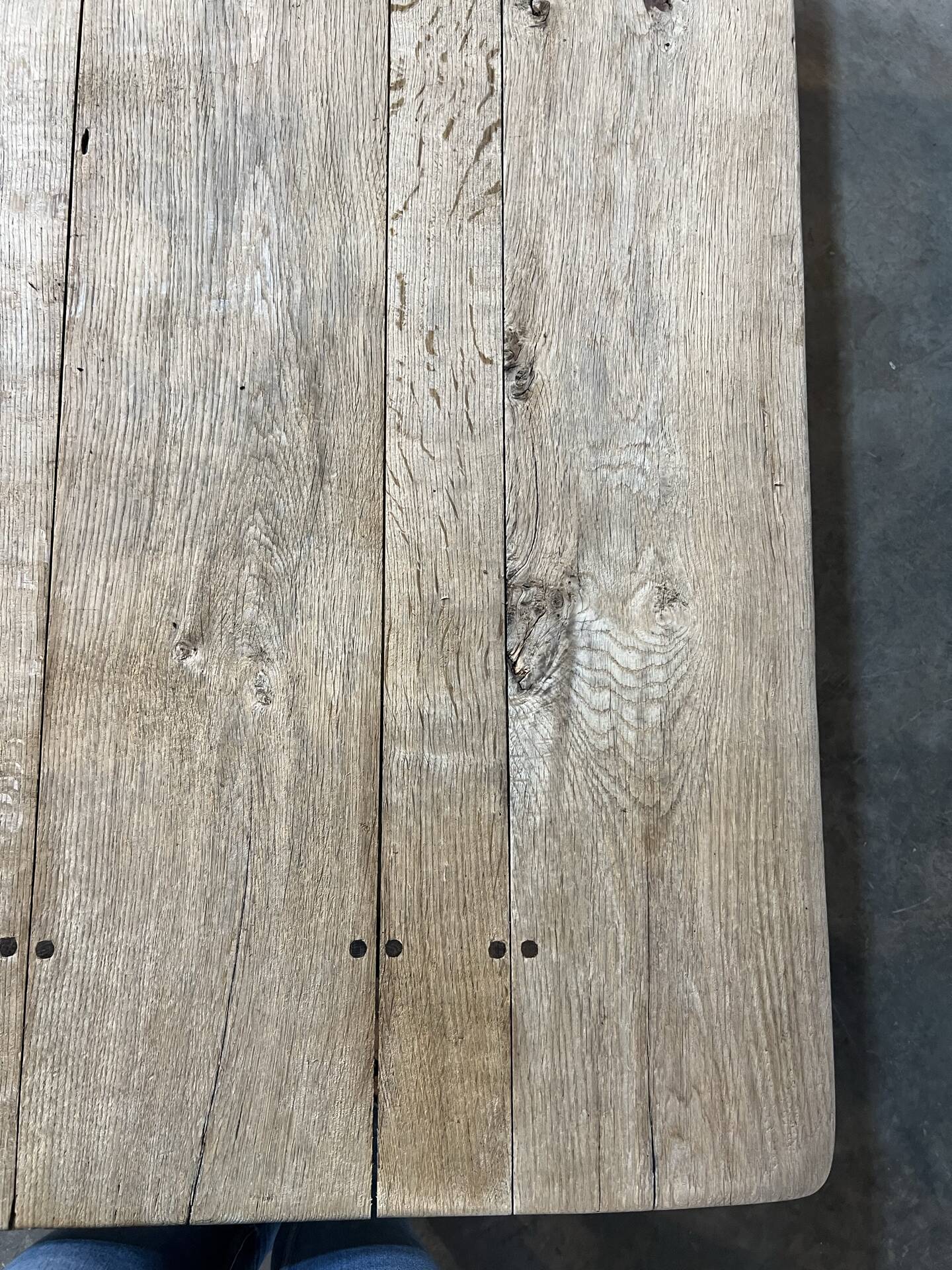 Rustic farmhouse table
