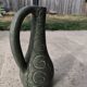Large vintage ceramic pitcher vase – relief spiral decoration – no.