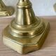 Victorian brass candlesticks