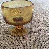 Bubbled glass bowl