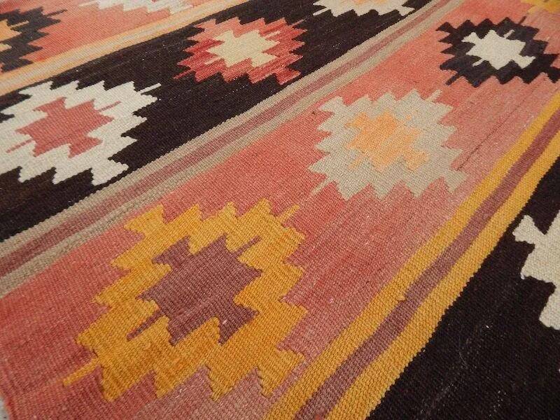 Vintage Turkish hallway rug 128x285 cm