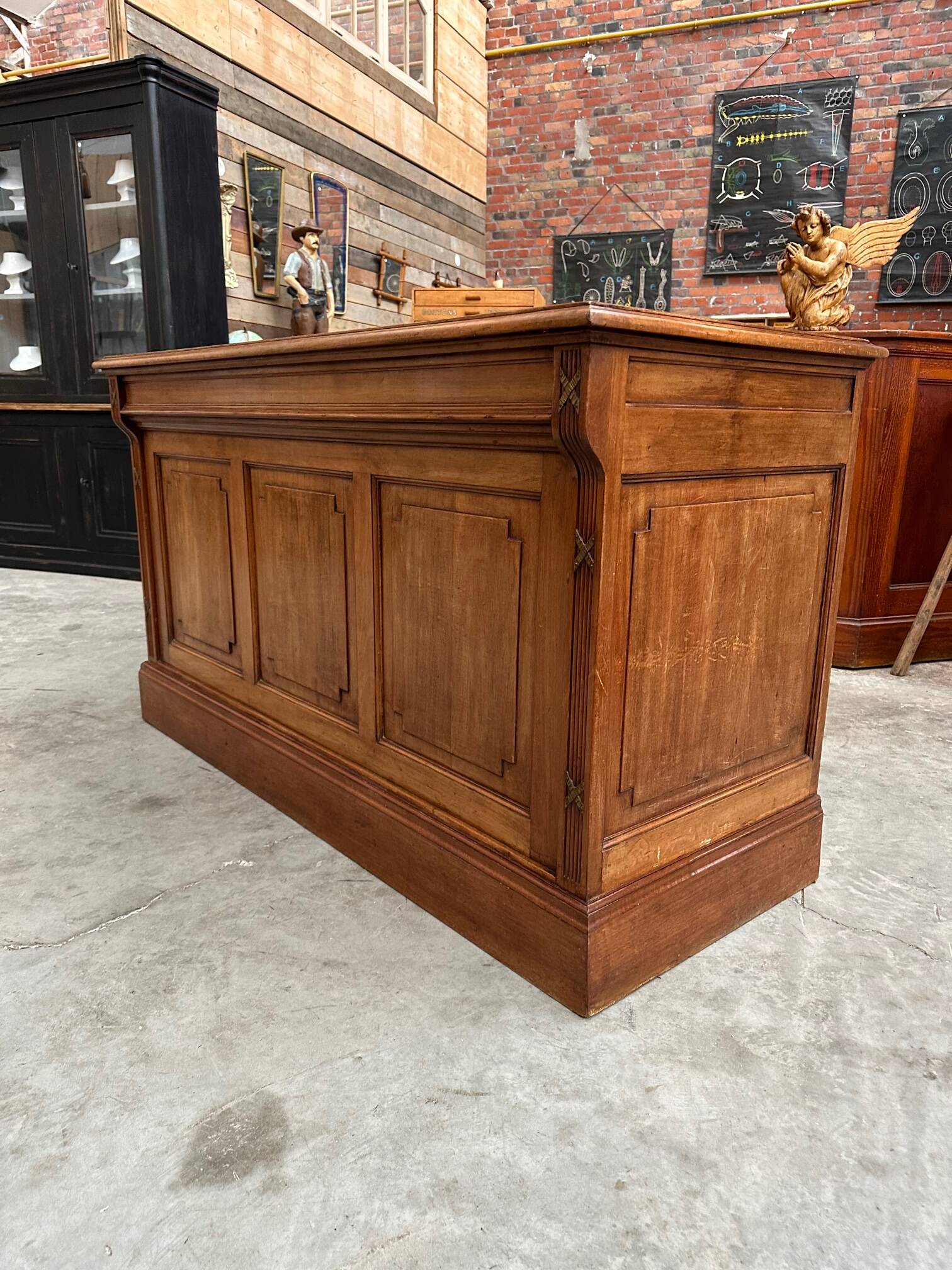 Oak counter early 20th century