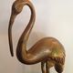 Flamingo or golden brass crane from the vintage 70's