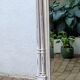 Shabby chic white patinated trumeau mirror – bevelled mirror