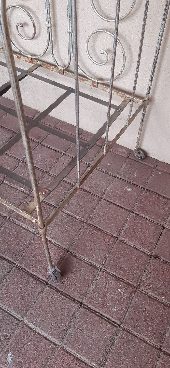 Old wrought iron bench