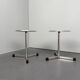 Pair of swivel stools / doctor's stools, metal, by Maquet, Germany, 1960s
