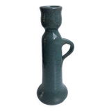 bougeoir en grès bleu vintage