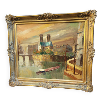 Notre Dame, huile sur toile