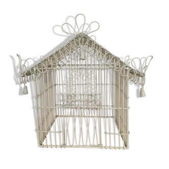 White metal birdcage