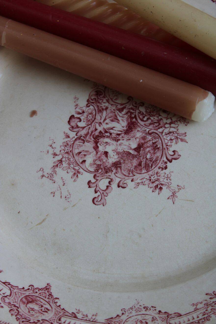 Old ironstone serving dish