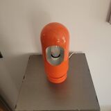Vintage culbuto lamp in orange metal 1970s.