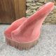 Pink velvet toad armchair