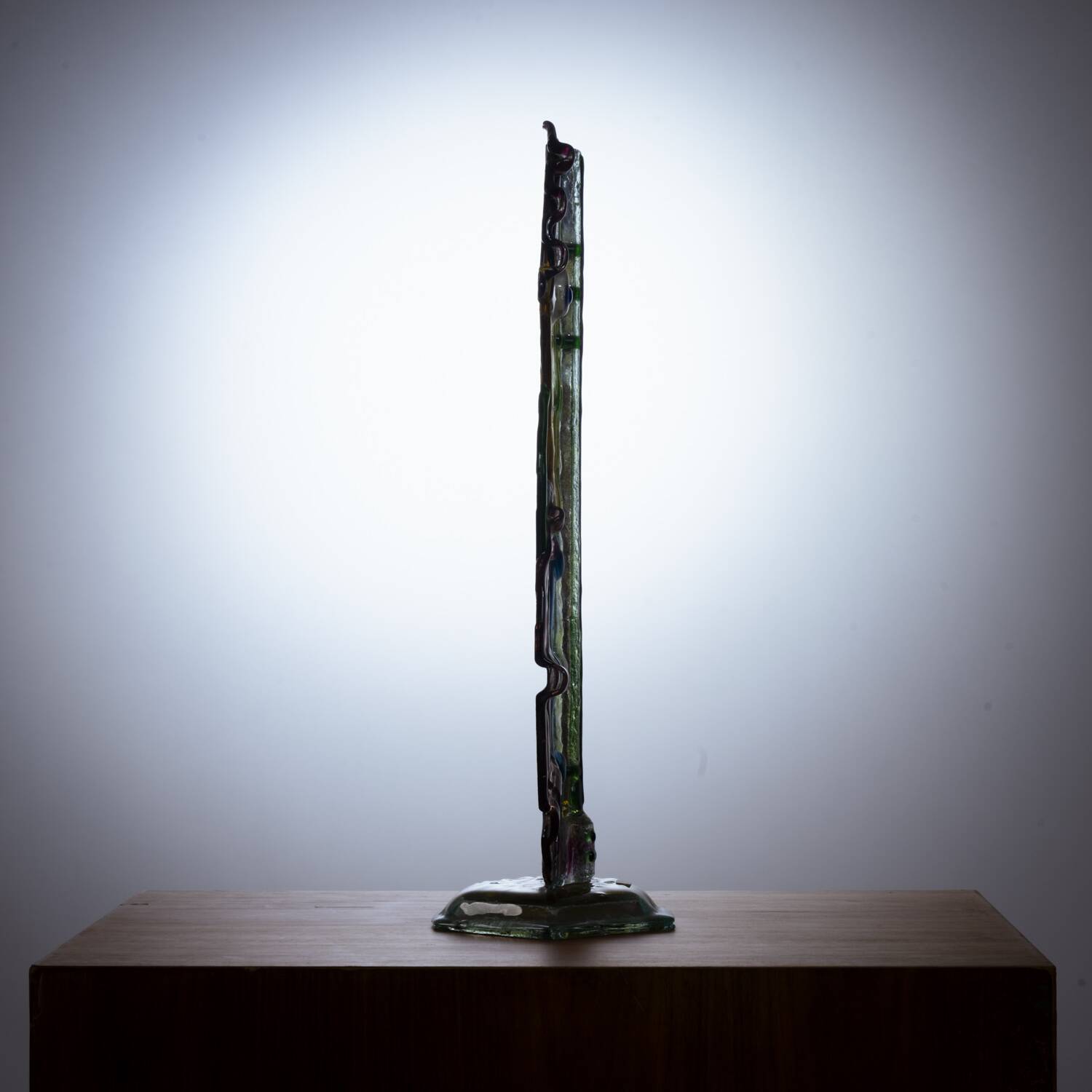 Silvia Vigliaturo fusion multicolour glass sculpture, Murano, iTALY, 1994