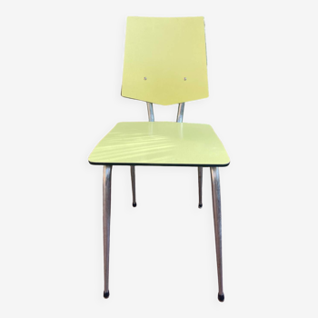 Chaise jaune formica originale