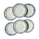 6 Small Plates Blue Iron Earth Salins Arbois Ennege model