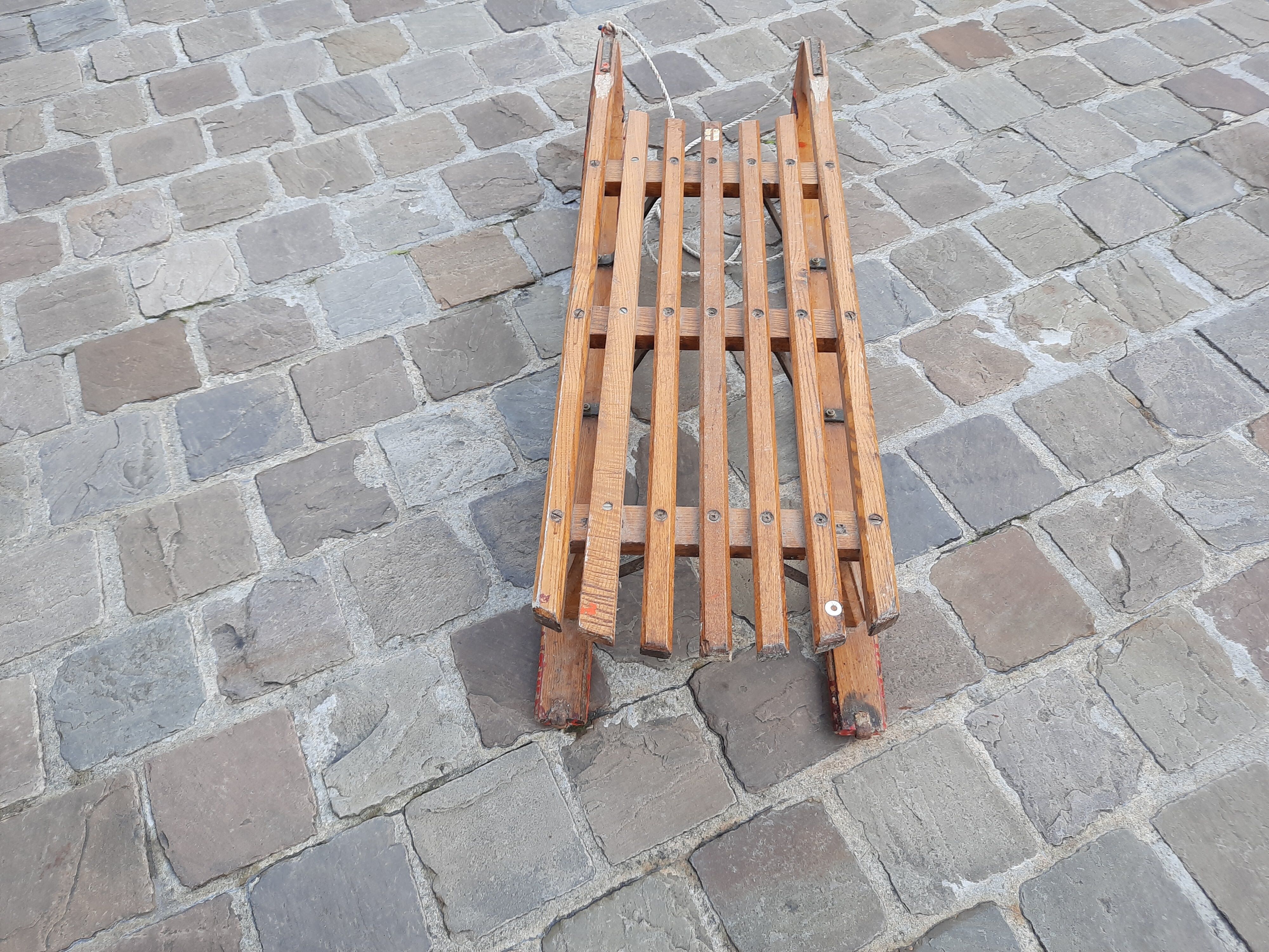 Old wooden sled