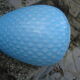 Suspension egg opaline bleue pastel