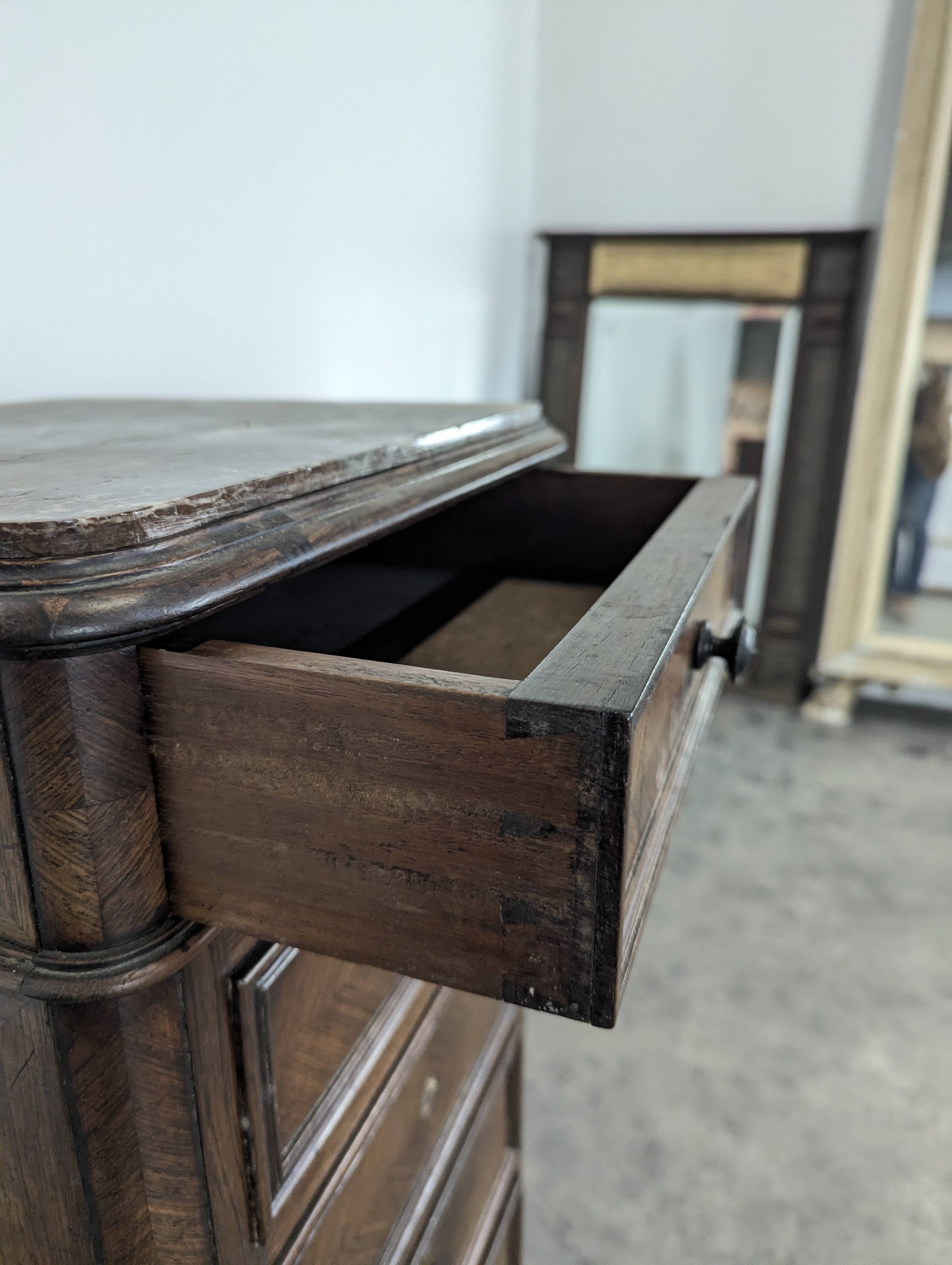 Rosewood bedside table from the Napoleonic III era.