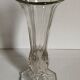 Art-Deco high foot vase in molded crystal early twentieth century