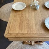 Art deco oak table + extensions