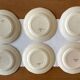 6 antique flat plates in Sarreguemines earthenware