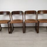 4 baumann sleigh chairs