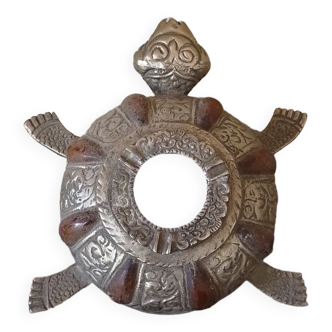 Vintage Turtle Metal Ashtray