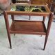 Table d'appoint ou desserte a miroir art deco en marqueterie