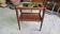 Art Deco mirror side or serving table in marquetry.
