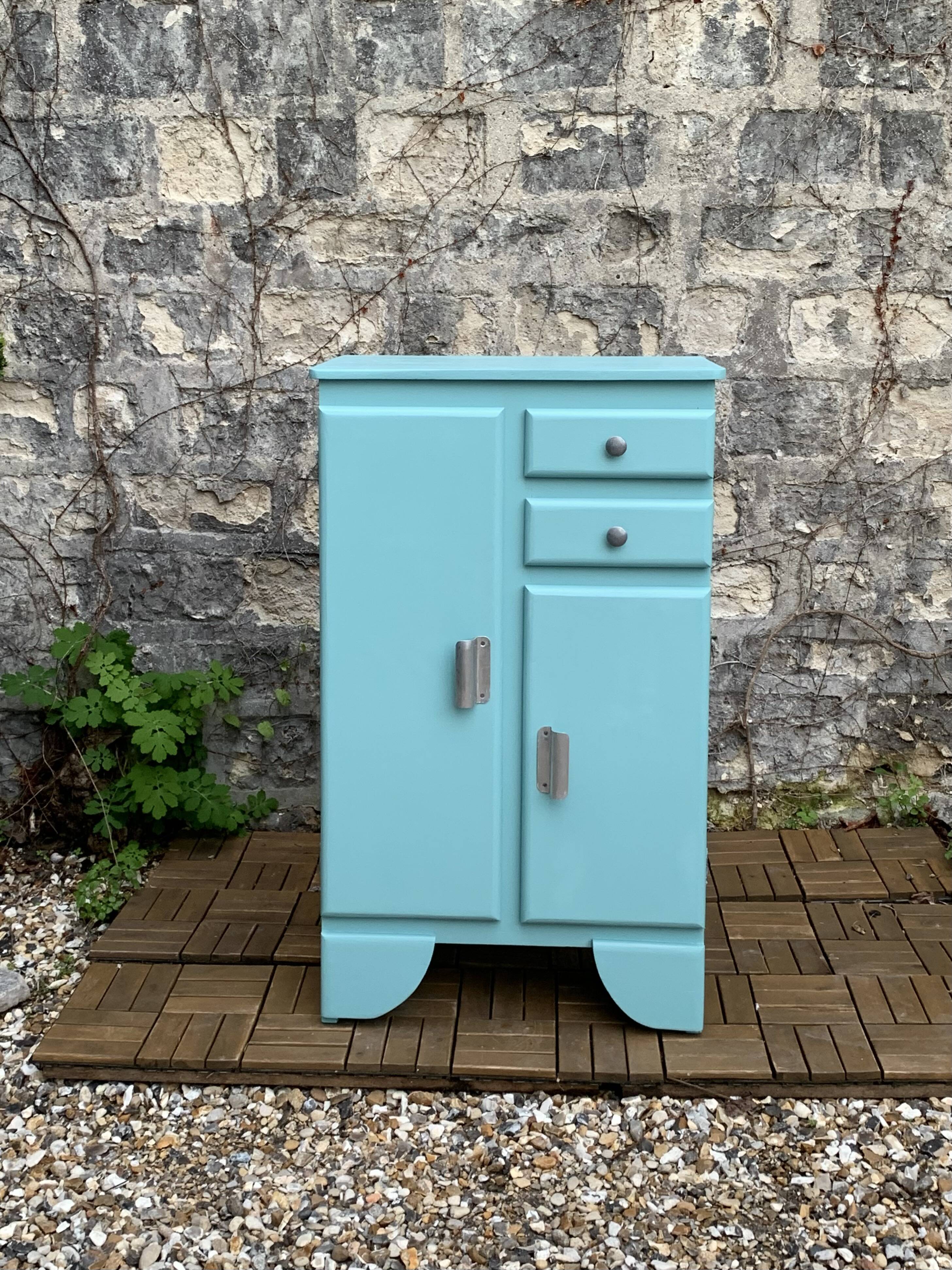Mado turquoise sideboard vintage 1950