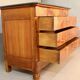Restoration period commode with walnut burl, marble top.