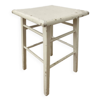 Old white stool, wabi-sabi