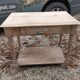 Side table console drawer solid wood air-gummed