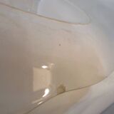 Vintage orange and green ceramic pie dish orchies moulin au loups