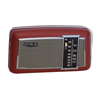 Transistor vintage optalix rouge