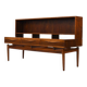 Kurt Østervig Low Walnut Sideboard with Bookcase Top 1950s