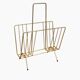 Vintage brass magazine holder 70s