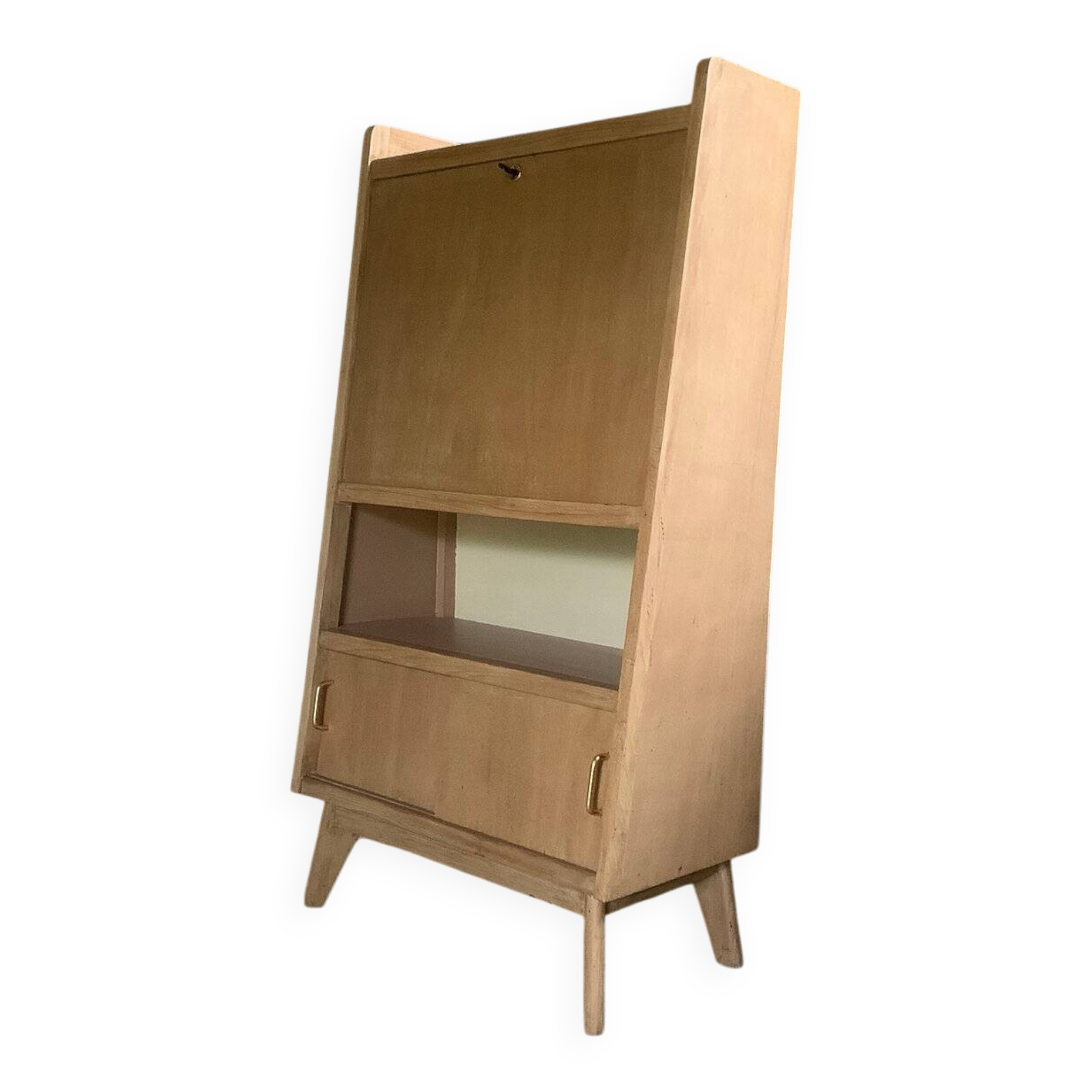 Vintage pyramidal secretary desk and bookcase