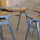 Set of four Piretti chairs for Castelli publishing house 1965'