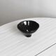 Small black glass cup