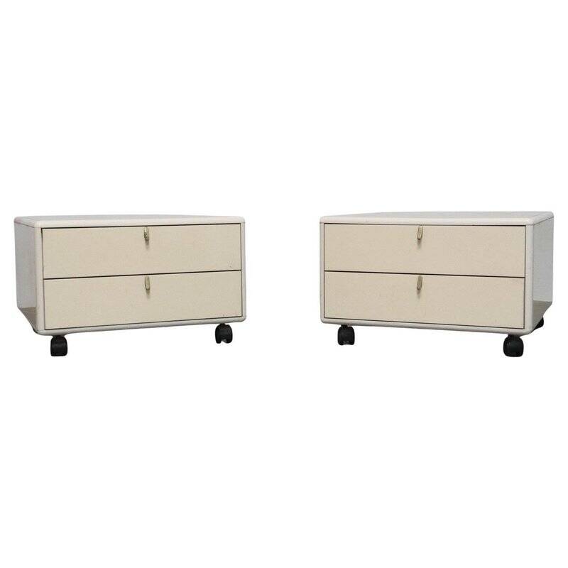 Modern Hennè Nightstands by George Coslin for Longato, 1970s, Set of 2