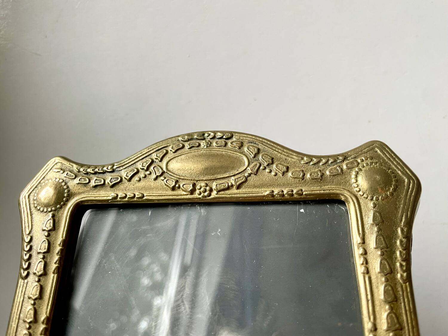 Antique metal frame  18 cm  x 13.5  cm
