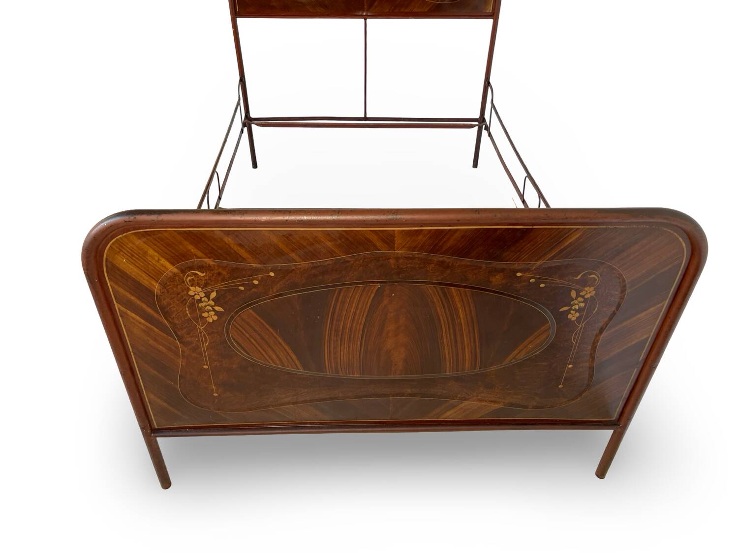 Cadre de lit Art déco italien une place et demie, 1925