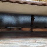 Louis XIII style walnut chateau bench circa 1850