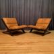 Set of armchairs by Ueli Berger, de Sede, Switzerland, 1970s