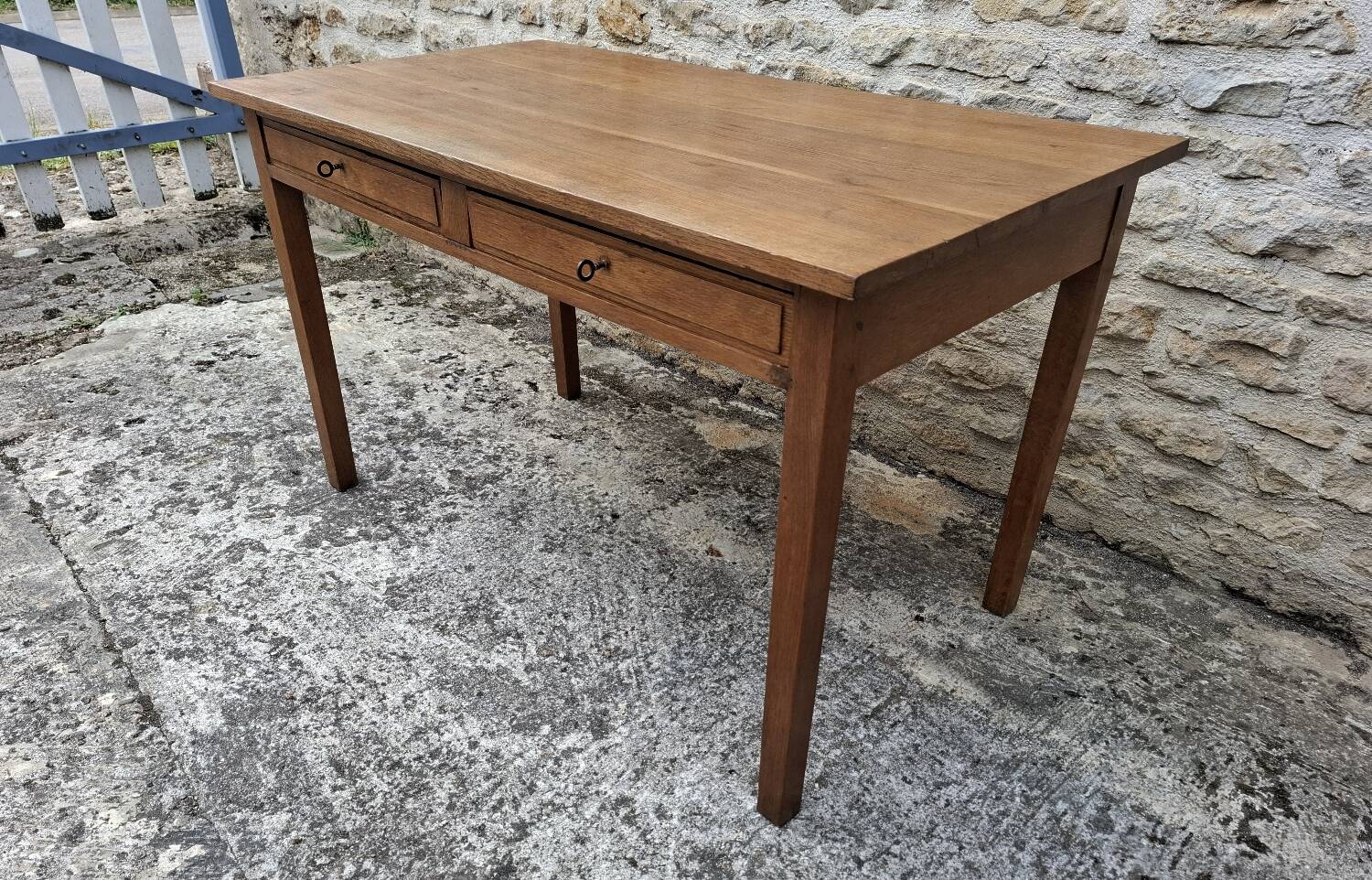 Oak farmhouse table 129 cm x 68 cm