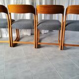 Ensemble de 4 chaises traîneau Baumann