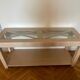 Console en chêne clair et verre